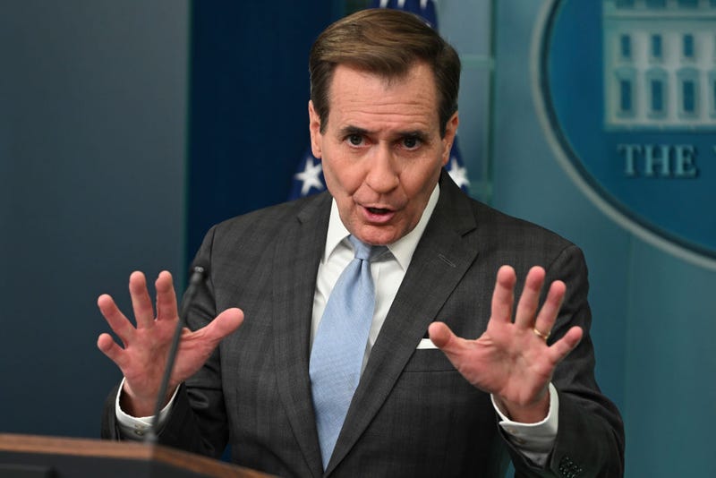 John Kirby , the Coordinator for Strategic Communications at the National Security Council in the White House speaks during a press briefing at the White House on February 27, 2024 in Washington, DC. 