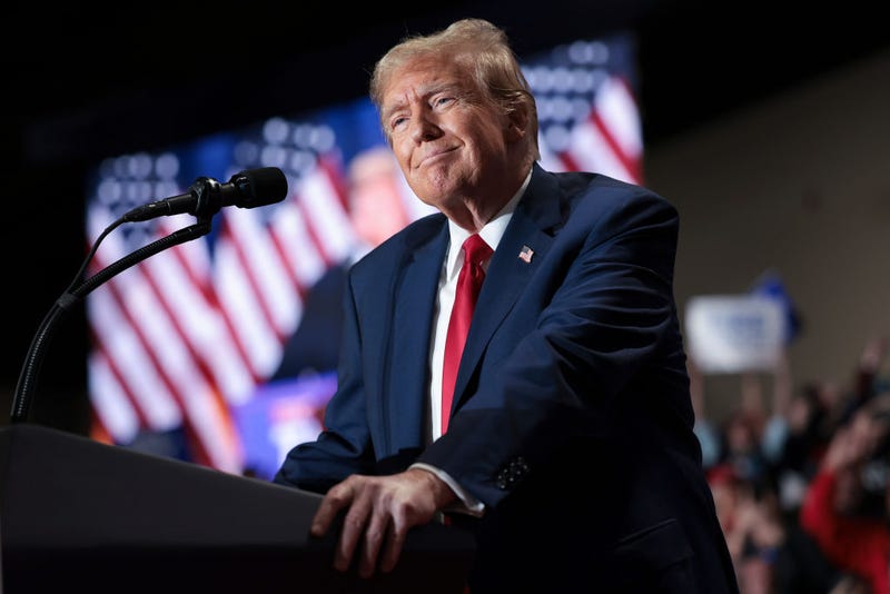 Republican presidential candidate and former President Donald Trump speaks during a Get Out the Vote Rally March 2, 2024 in Richmond, Virginia. Sixteen states, including Virginia, will vote during Super Tuesday on March 5. 