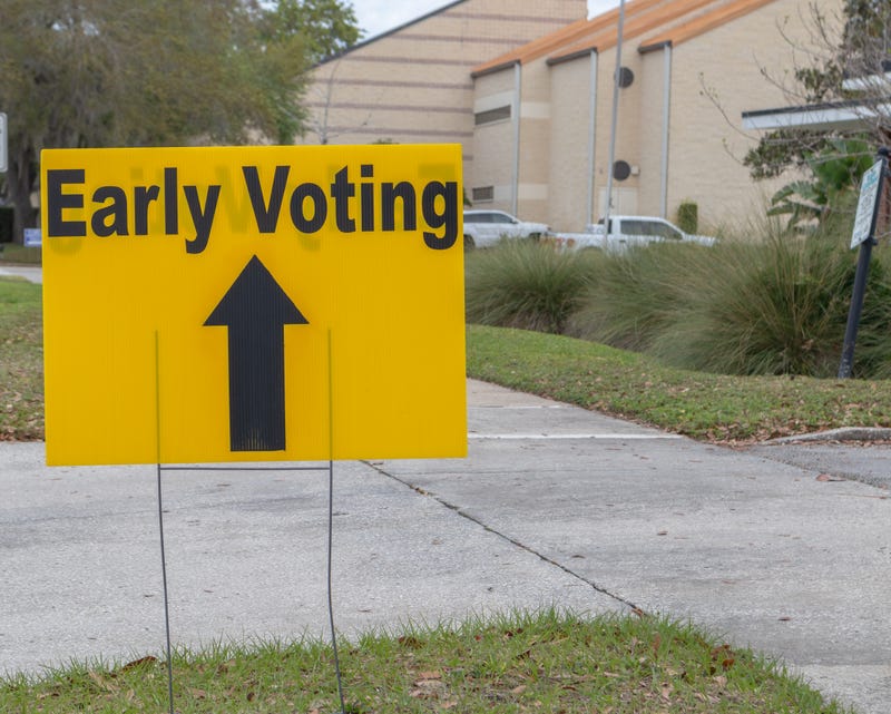 Early voting sign