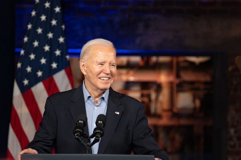 President Joe Biden speaks at a campaign event at Pullman Yards on March 9, 2024 in Atlanta, Georgia. President Biden and Former president Donald Trump are both campaigning in Georgia today ahead of the Primary election voting taking place on Tuesday. (Photo by Megan Varner/Getty Images)