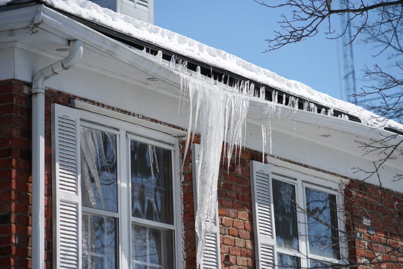 Ice on roofs
