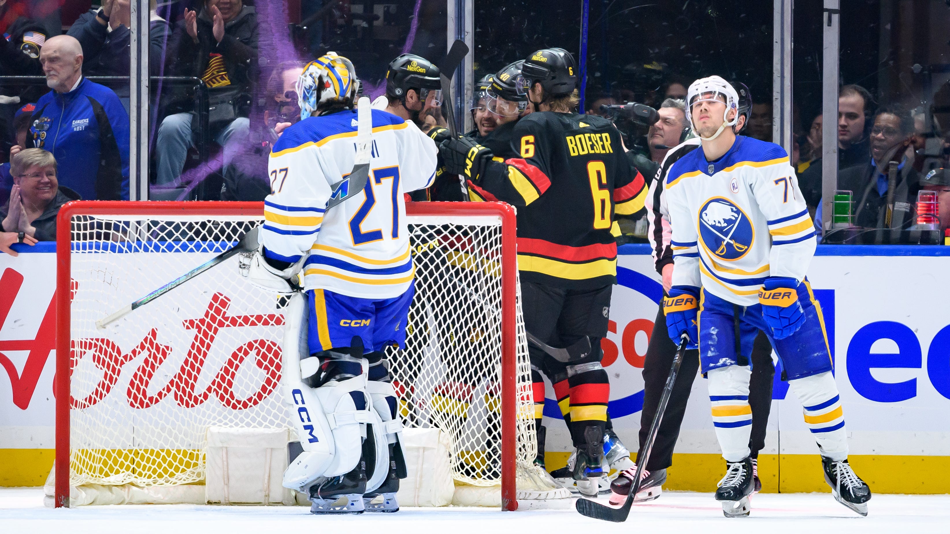Sabres sputter, fall to Vancouver