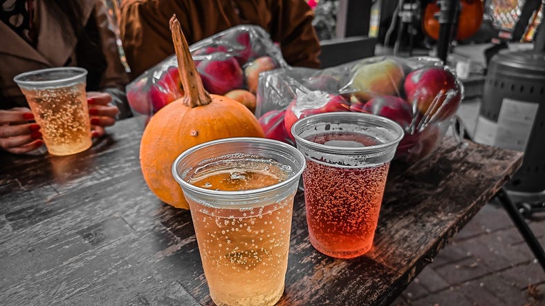 cider and apples