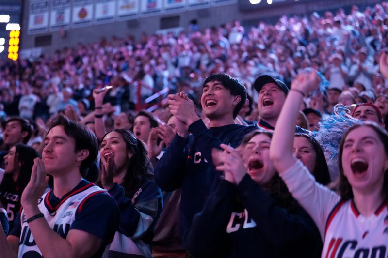 UConn fans at Gampel Pavilion, Storrs