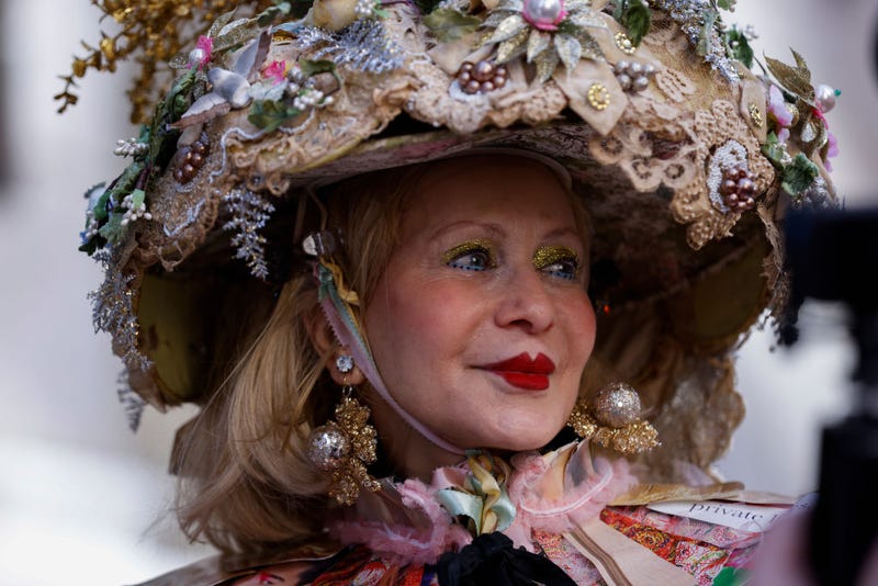 Participants of the Easter parade near Saint Patrick's Cathedral on March 31, 2024.