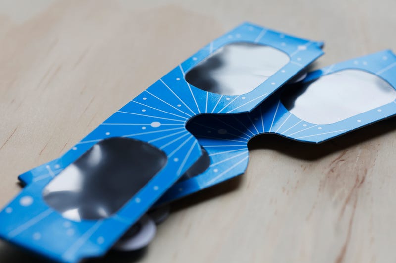 Solar eclipse glasses.