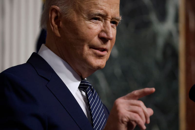 U.S. President Joe Biden delivers remarks about his administration's work to lower the cost of breathing treatments for asthma and COPD patients during an event with healthcare advocates and stakeholders in the Indian Treaty Room in the Eisenhower Executive Office Building on April 03, 2024 in Washington, DC. 