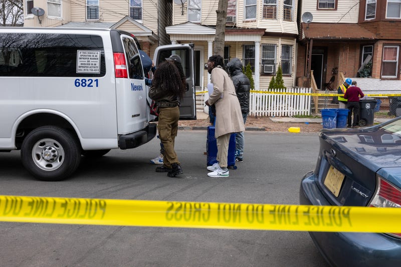 Residents are loaded into a city van after after their homes were structurally damaged and had to be evacuated after New York City and parts of New Jersey experienced a 4.8 magnitude earthquake on April 05, 2024 in Newark, New Jersey. There were no reported injuries in the late morning earthquake, but many people reported visible shaking in buildings and homes. 