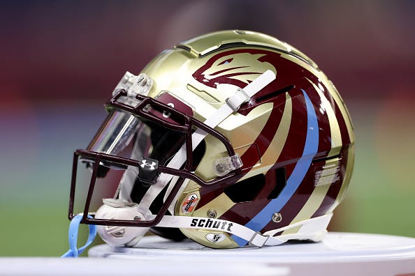 A Michigan Panthers helmet