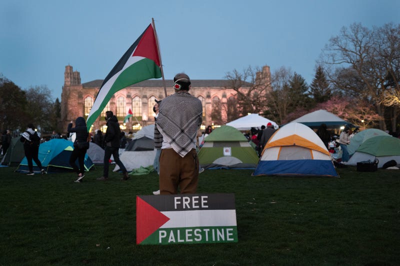 pro-Palestinian protest on Northwestern campus