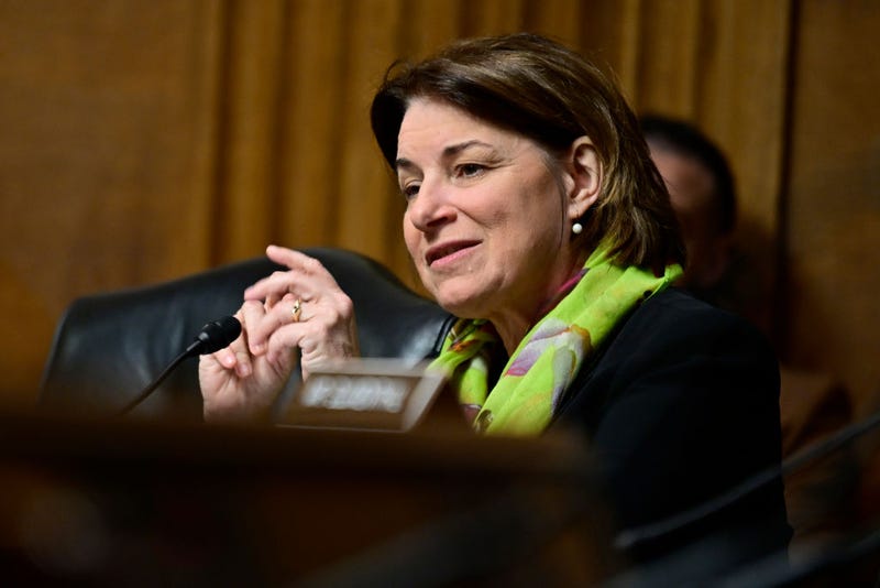 United States Senator, Amy Klobuchar during Congressional Testimony in April 30, 2024 in Washington, DC.