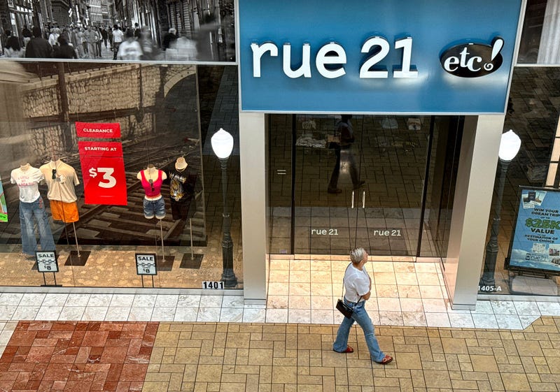 A shopper walks by a rue21 store at Solano Town Center on May 03, 2024
