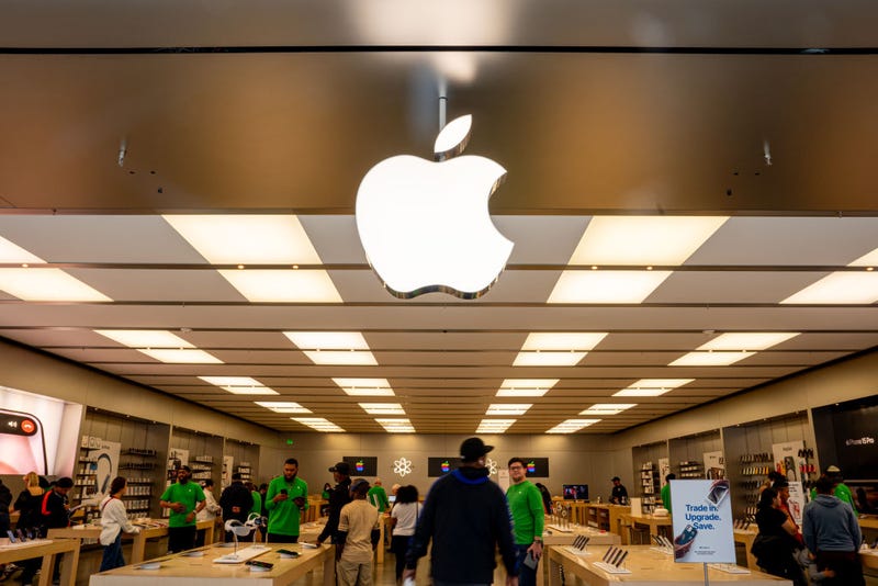 The Apple Store at Towson Town Center Mall on May 10, 2024 in Towson, Maryland. 