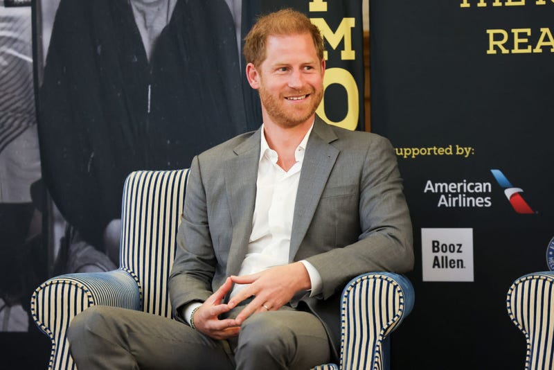 Prince Harry, Duke of Sussex, Patron of the Invictus Games Foundation onstage during The Invictus Games Foundation Conversation titled "Realising a Global Community" at the Honourable Artillery Company on May 07, 2024 in London, England.