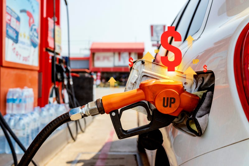 Stock photo of gas station