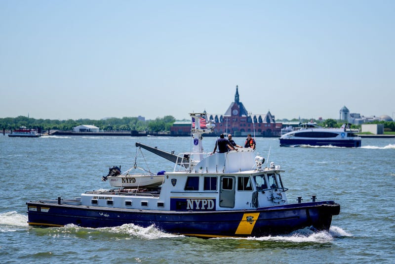 A view of an NYPD boat on May 22, 2024 in New York City.