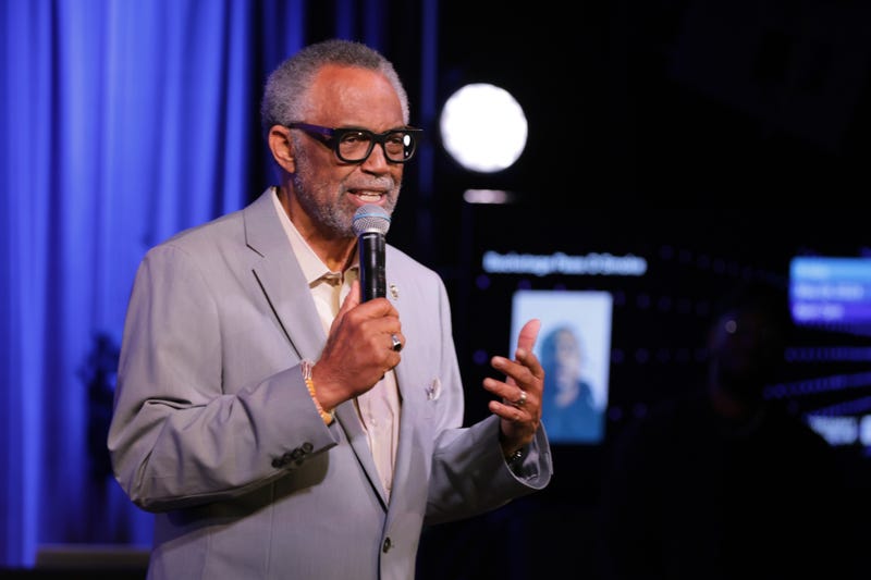  Councilman Curren D. Price Jr. speaks onstage at Backstage Pass: D Smoke at GRAMMY Museum L.A. Live on May 24, 2024 in Los Angeles, California. 