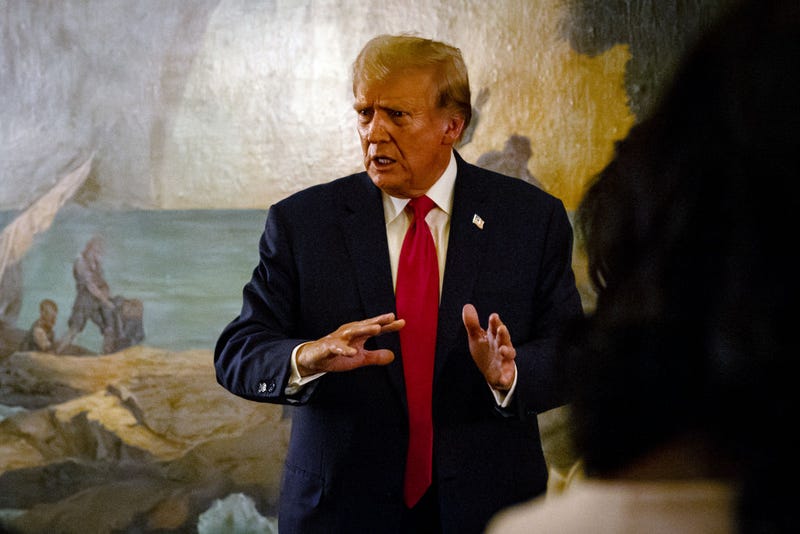Former U.S. President Donald Trump speaks at a dinner at Mar-a-Lago on June 5, 2024 in West Palm Beach, Florida. 