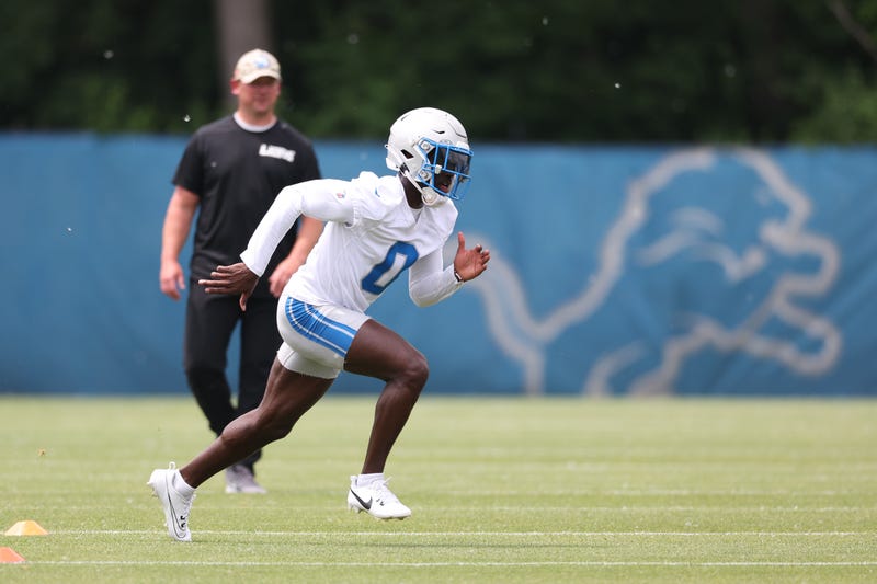 Lions rookie Terrion Arnold during camp in June