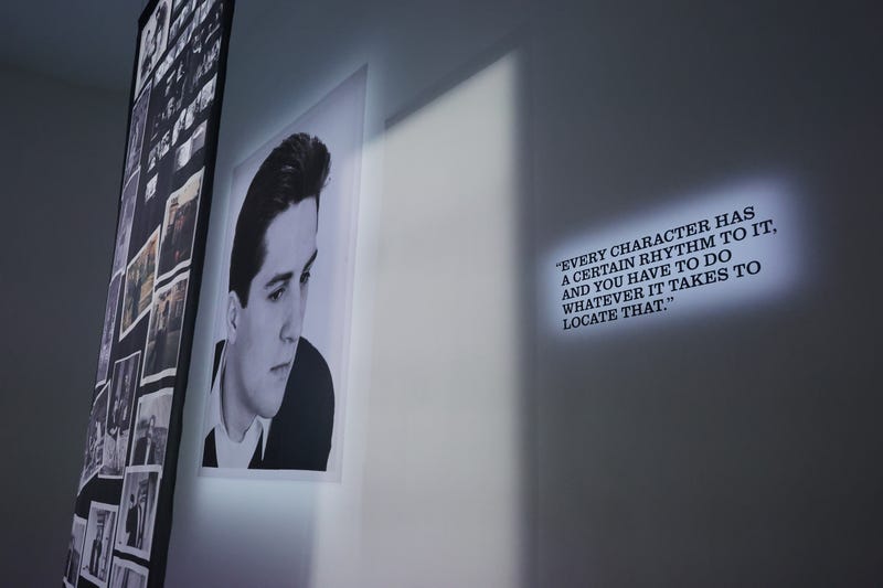 A quote from De Niro on the wall at De Niro Con, along with archival photos of the actor. 