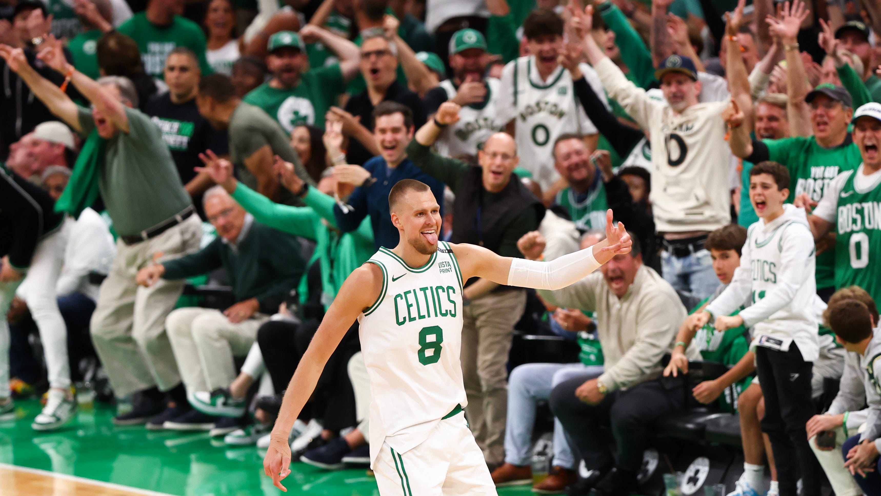 Kristaps Porzingis looks the part of that missing piece for Celtics in Game 1