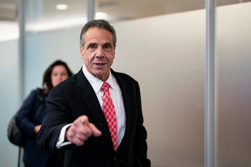 Former Gov. Andrew Cuomo (D-NY) departs following a closed-door interview with the House Oversight and Accountability Subcommittee on Coronavirus Pandemic on Capitol Hill, on June 11, 2024 in Washington, DC. 