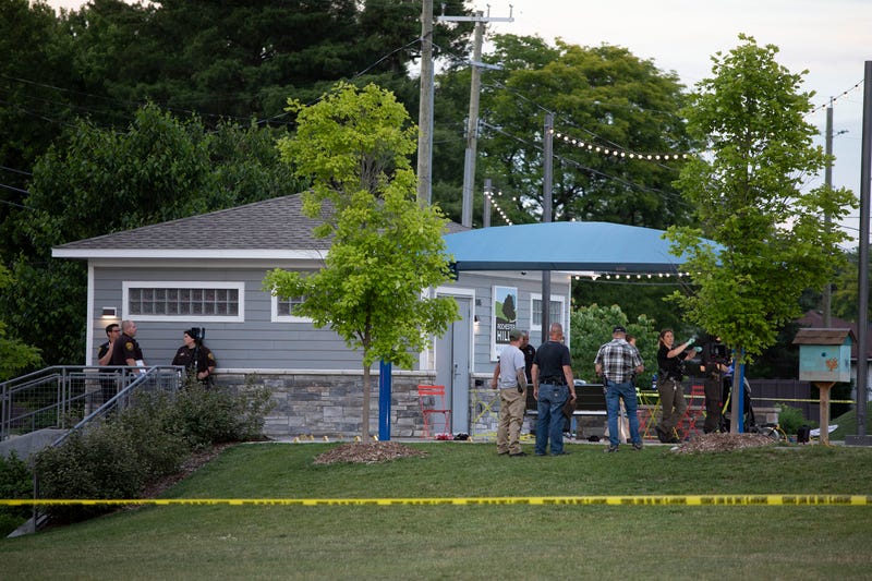First responders at scene of splash pad shooting