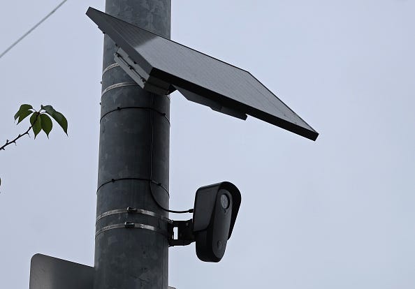 A Getty Image of a license plate reader in San Francisco