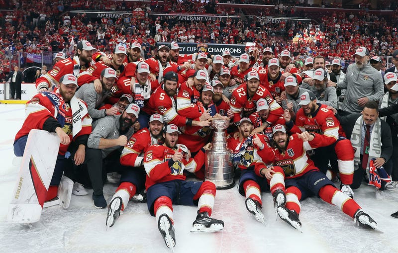 Florida Panthers pose for a group shot