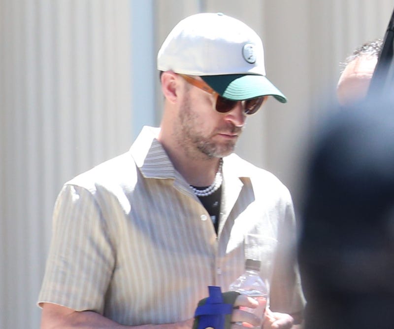 Justin Timberlake is seen out and about in New York City on June 28, 2024, following his June 18 arrest in Suffolk County