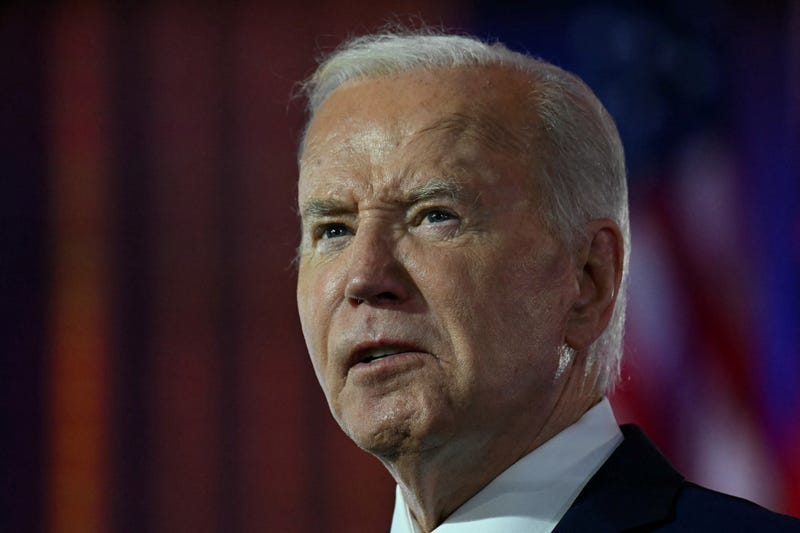 President Joe Biden speaks during the NATO 75th Anniversary Celebratory Event at the Mellon Auditorium in Washington, DC, on July 9, 2024
