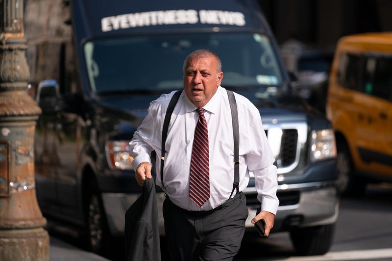 Fred Daibes, a real estate developer and one of the co-defendants on trial with US Senator Bob Menendez of New Jersey, arrives for his federal bribery case in Manhattan federal court on July 15, 2024 in New York City. Menendez and his wife Nadine are accused of taking bribes of gold bars, a luxury car, and cash in exchange for using Menendez's position to help the government of Egypt and other corrupt acts according to an indictment from the Southern District of New York.