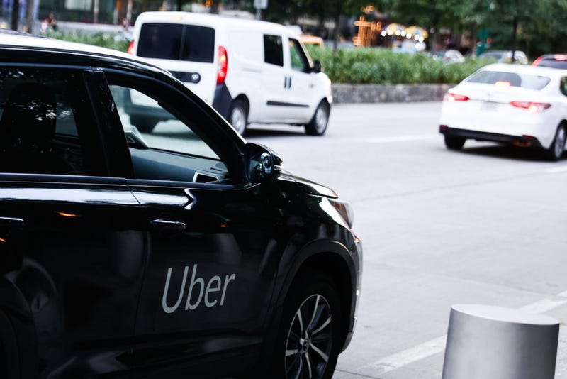 Uber car in New York City on July 13, 2024.