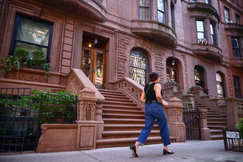 Brownstone apartments in Manhattan, New York City on July 6, 2024.