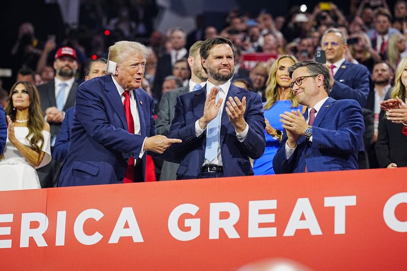 Donald Trump  at Fiserv Forum