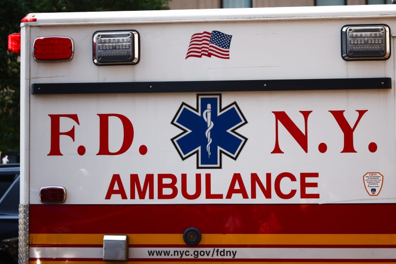 The FDNY responded to the crash on Union Turnpike in Bellerose Manor, Queens, on Monday morning