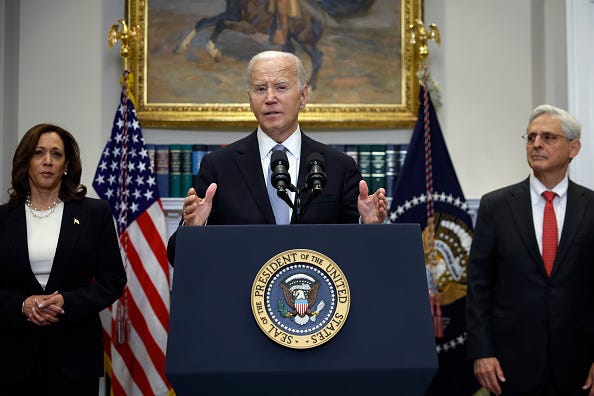 U.S. President Joe Biden delivers remarks on the assassination attempt on Republican presidential candidate former President Donald Trump at the White House on July 14, 2024 in Washington, DC. 