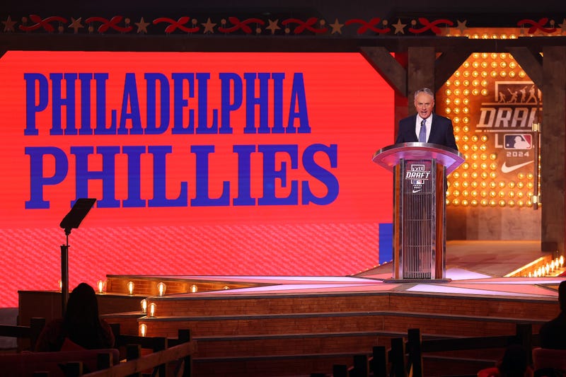 MLB Commissioner Robert D. Manfred Jr. announced the Phillies' first pick in the draft back on July 14.