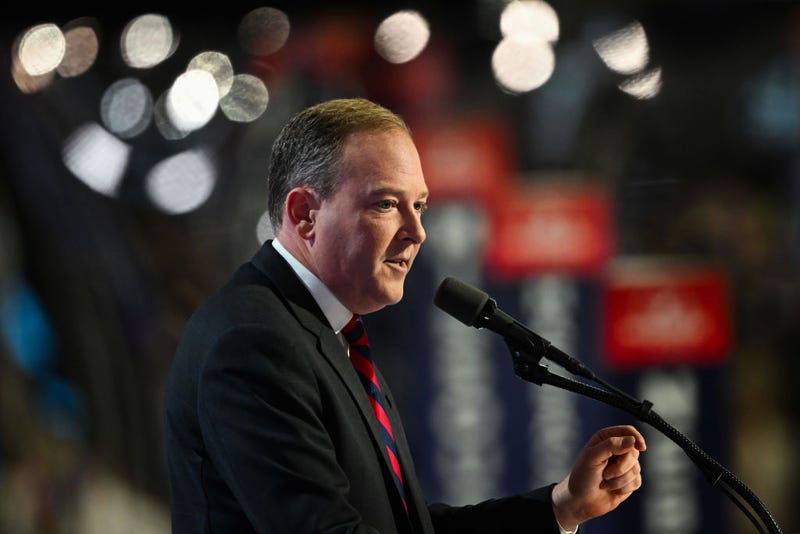 Former Rep. Lee Zeldin speaks on stage on the third day of the Republican National Convention at the Fiserv Forum on July 17, 2024 in Milwaukee, Wisconsin.