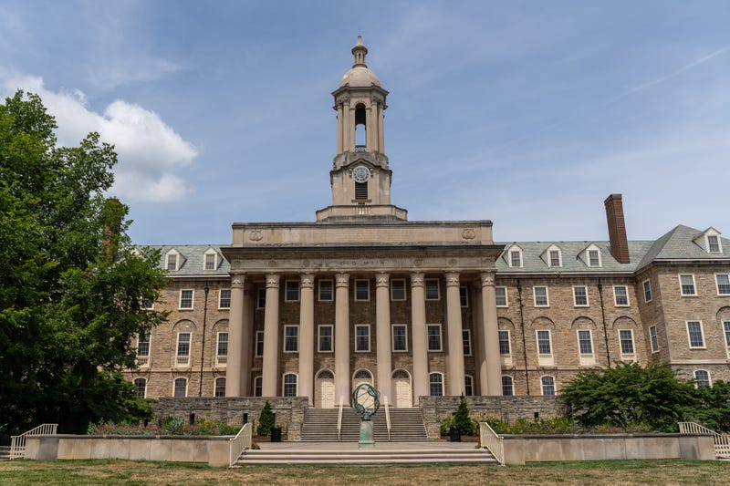 Old Main on the main campus of Penn State University in State College, Pennsylvania.