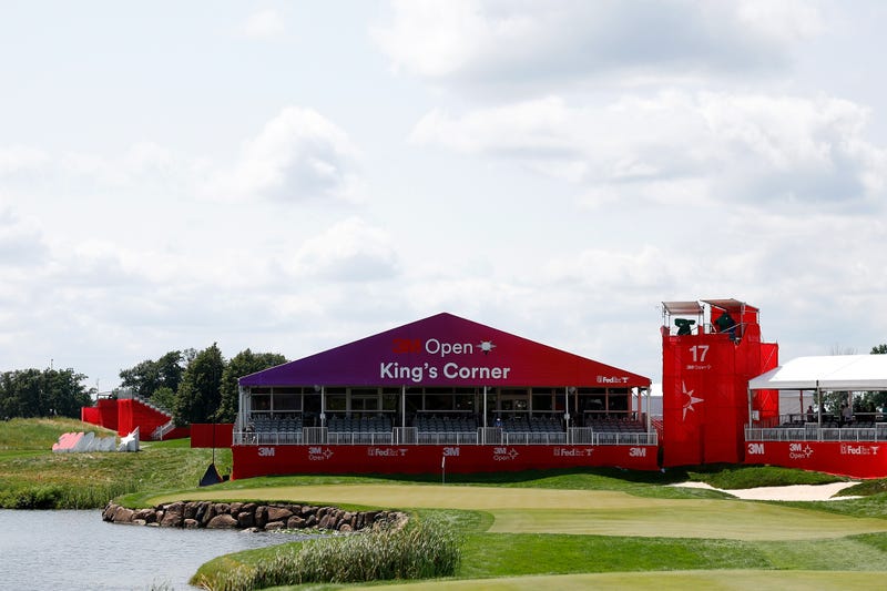 A view of the 17th hole prior to the 3M Open at TPC Twin Cities on July 24, 2024 in Blaine, Minnesota. 