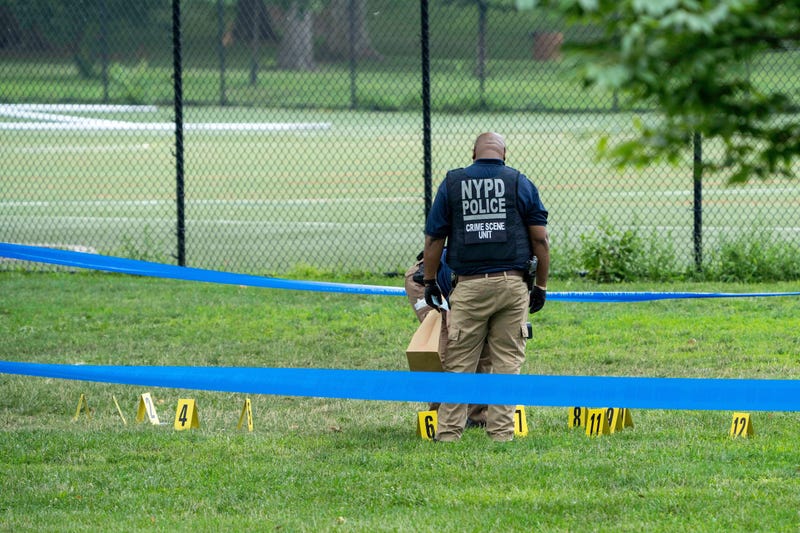 A 44-year-old woman was pronounced dead at Harlem Hospital after she was shot in the face and back at 1 Wards Meadow Loop near Field 71 on Randall's Island on July 29, 2024
