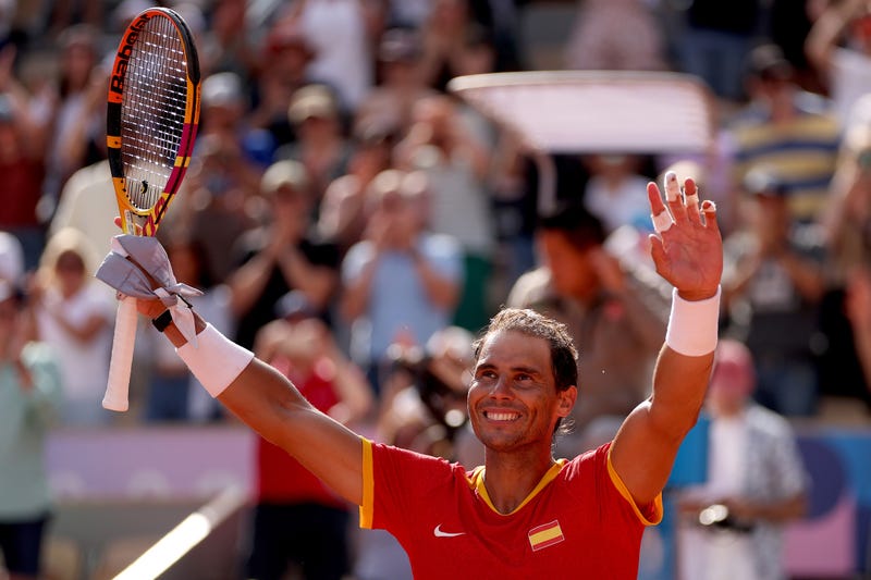 Rafael Nadal celebrates 