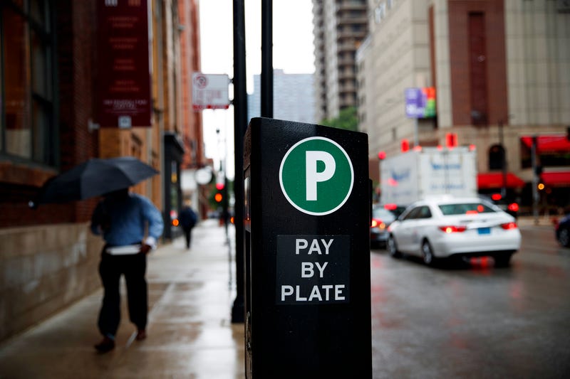 A parking meter in Chicago.