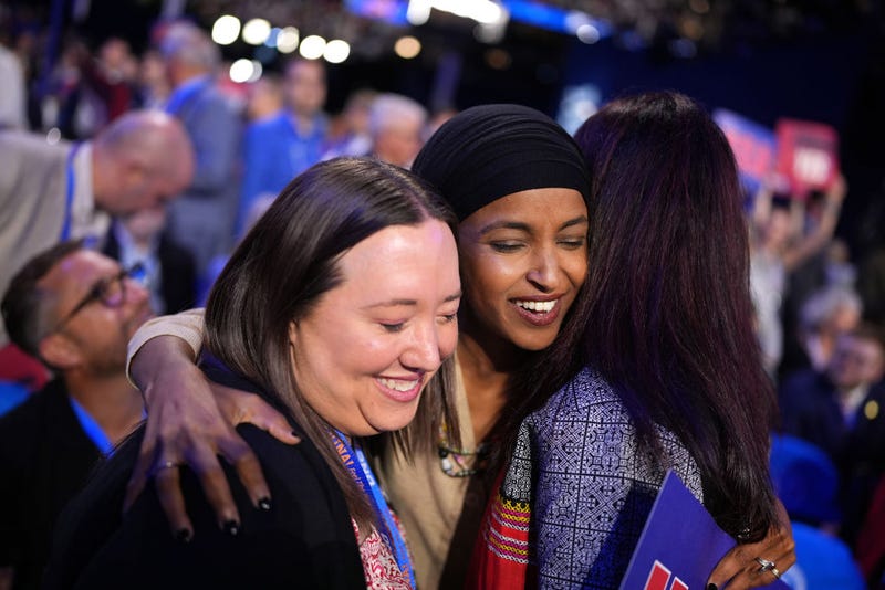 Rep. Ilhan Omar (D-MN) attends the Democratic National Convention at the United Center on August 19, 2024 in Chicago, Illinois.  