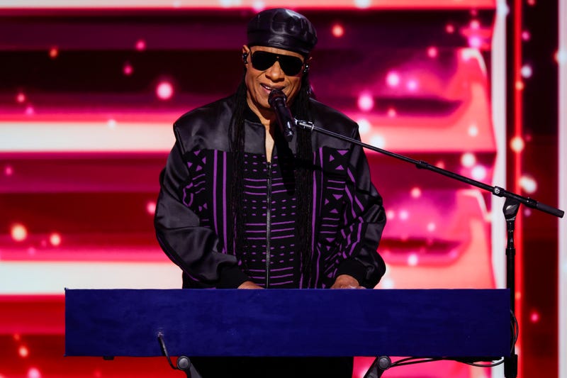 Musician Stevie Wonder performs on stage during the third day of the Democratic National Convention in Chicago in August. He's now doing a series of shows leading up to the Election, including in Minneapolis.