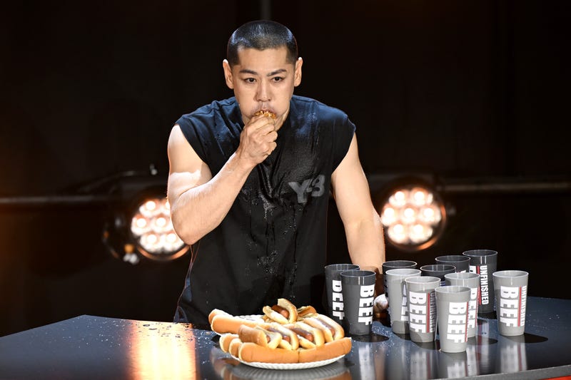 Takeru Kobayashi attends LIVE Chestnut vs. Kobayashi: Unfinished Beef at the Hyper X Arena at the Luxor on Sept. 2, 2024 in Las Vegas, Nevada