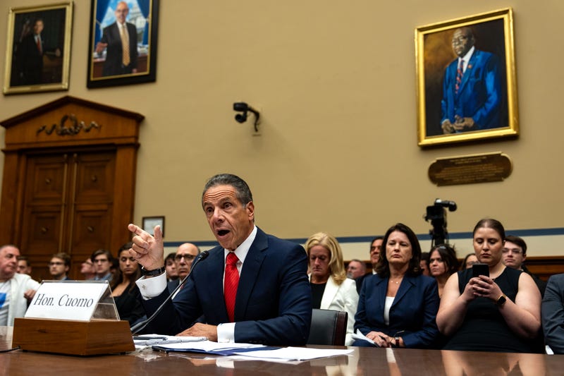 Former New York Gov. Andrew Cuomo testifies before the Select Subcommittee on the Coronavirus Pandemic in the Rayburn House Office Building at the U.S. Capitol on September 10, 2024 in Washington, DC.