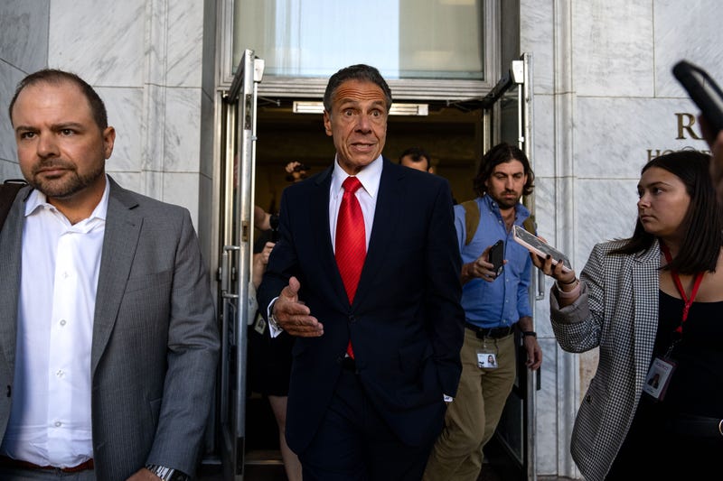 Former Gov. Andrew Cuomo departs the Rayburn House Office building after testifying before the Select Subcommittee on the Coronavirus Pandemic at the U.S. Capitol on September 10, 2024