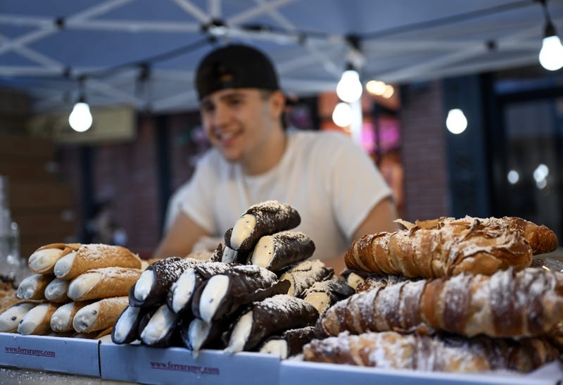 Cannoli on display on Sept. 12, 2024
